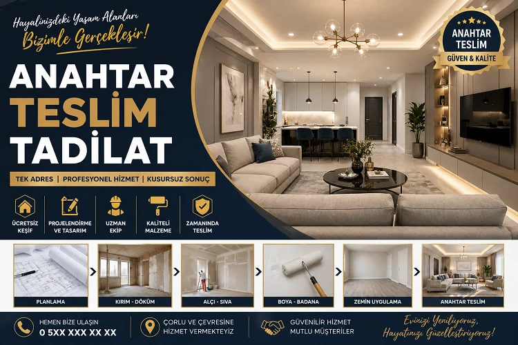 Çorlu Anahtar Teslim Tadilat